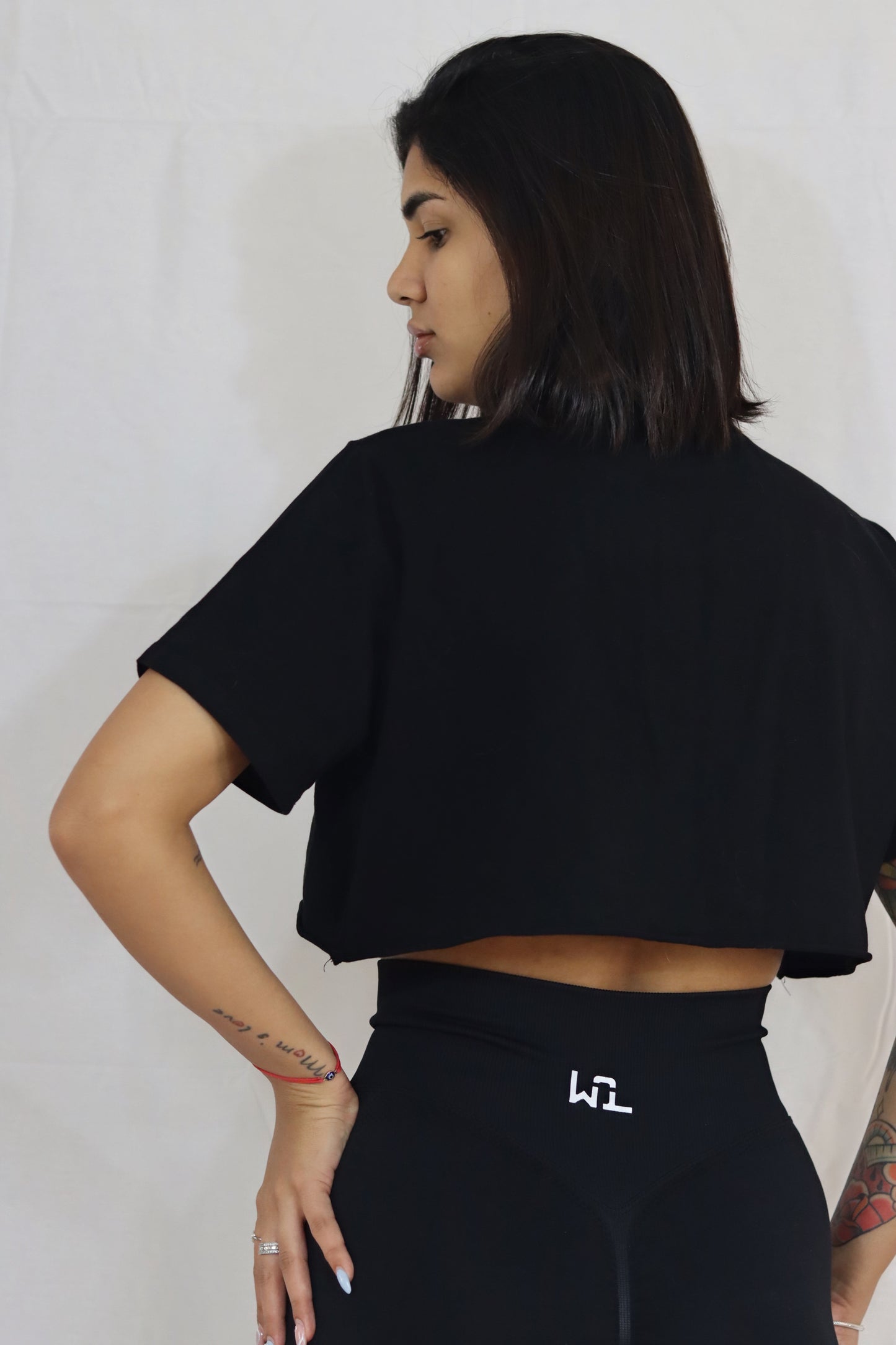 Pure Black-Scrunchy Shorts
