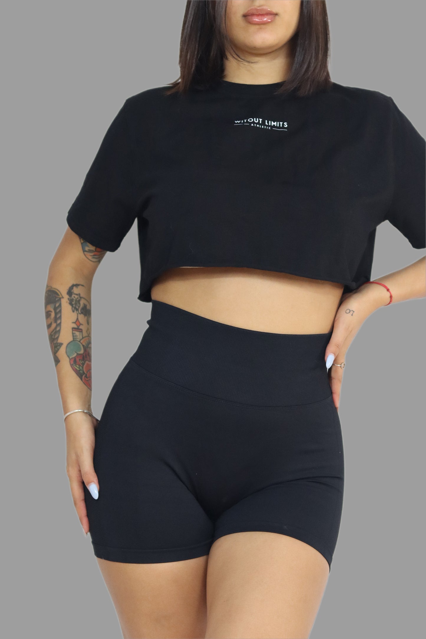 Pure Black-Scrunchy Shorts
