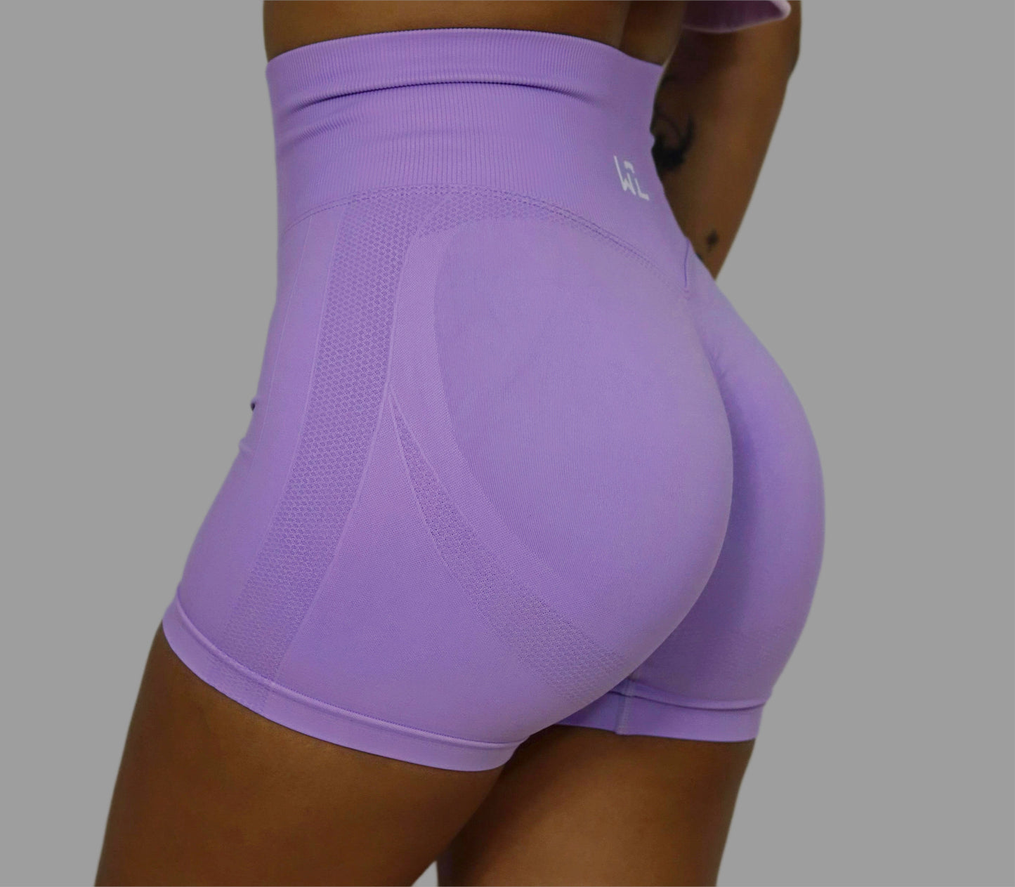 Dream Lilac-Scrunchy Shorts