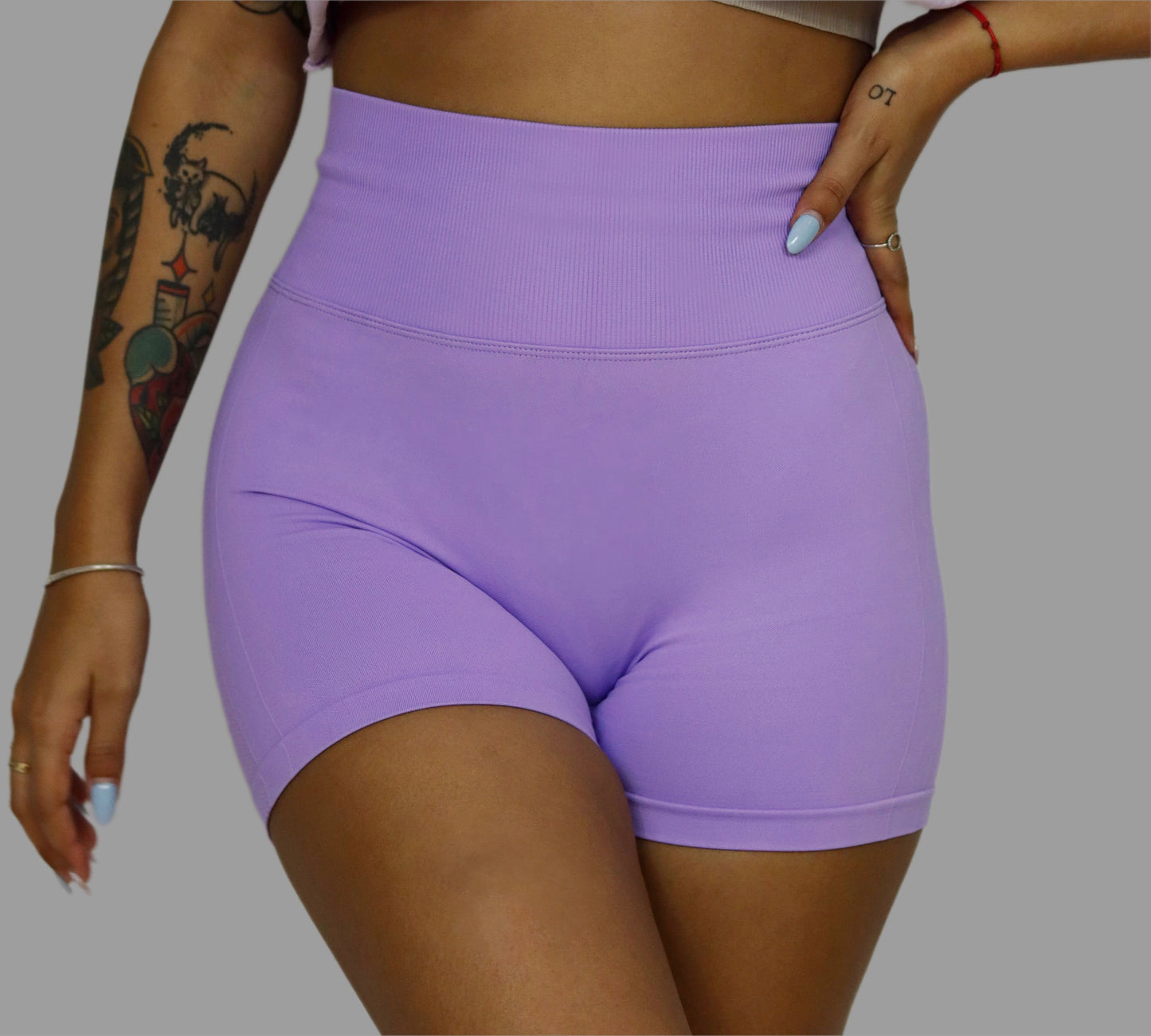 Dream Lilac-Scrunchy Shorts